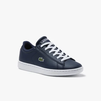 Lacoste Carnaby Μπλε Sneaker με λάστιχο για αγόρι