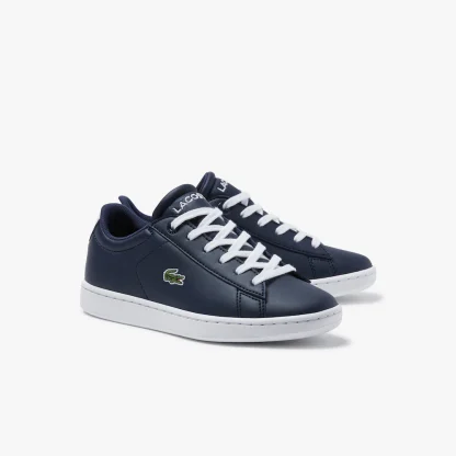 Lacoste Carnaby Μπλε Sneaker με λάστιχο για αγόρι