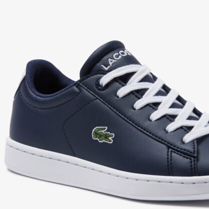 Lacoste Carnaby Μπλε Sneaker με λάστιχο για αγόρι