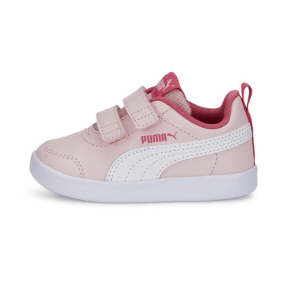 Puma Courtflex V2 V Inf Ροζ Sneaker με 2 αυτοκόλλητα για κορίτσι