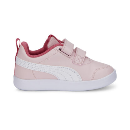 Puma Courtflex V2 V Inf Ροζ Sneaker με 2 αυτοκόλλητα για κορίτσι