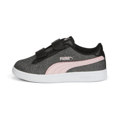 Puma Smash Glitz Glam Γκρί Sneaker για κορίτσι