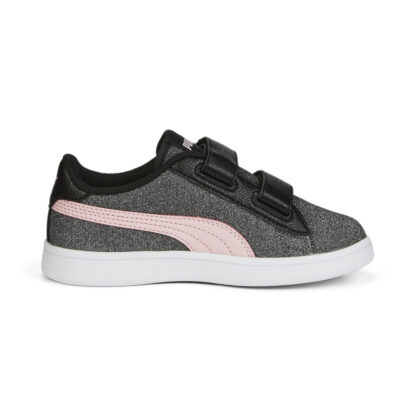 Puma Smash Glitz Glam Γκρί Sneaker για κορίτσι