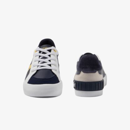 Lacoste T-Clip Μπλε Κίτρινο Sneaker Για Αγόρι