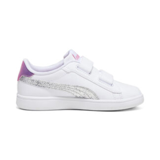 Puma Smash 3.0 L StarG V Άσπρο Ασημί Sneaker Για Κορίτσι