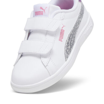 Puma Smash 3.0 L StarG V Άσπρο Ασημί Sneaker Για Κορίτσι