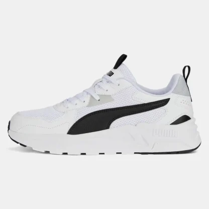 Puma Trinity Lite Jr Λευκό Μαύρο Sneaker Για Αγόρι