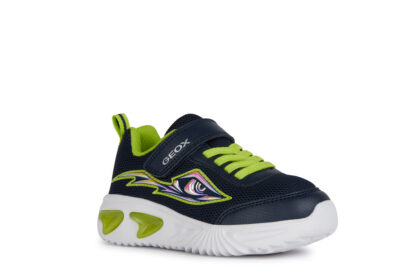 Geox J Assister Μπλε Λάιμ Sneaker Για Αγόρι