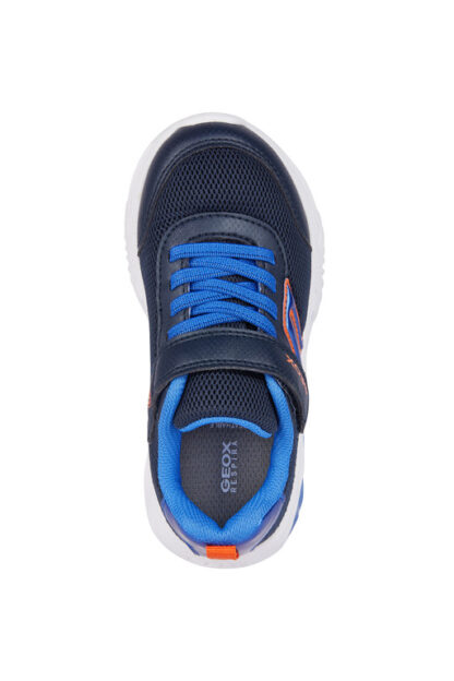 Geox J Assister Μπλε Πορτοκαλί Sneaker Για Αγόρι