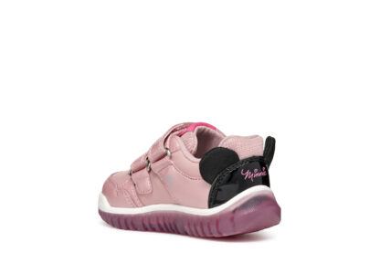 Geox Lightyloo Minnie Ροζ Sneaker Για Κορίτσι Με Φωτάκια