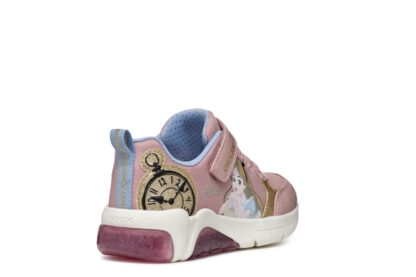 Geox Alice In Wonderland Ροζ Sneaker Με Αυτοκόλλητο Για Φωτάκια