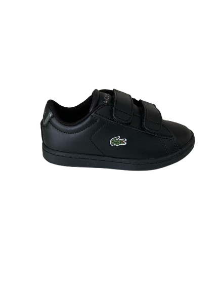 Lacoste Carnaby Evo Μαύρο Sneaker Με Αυτοκόλλητο Για Αγόρι Lacoste Carnaby Evo Μαύρο Sneaker Με Αυτοκόλλητο Για Αγόρι