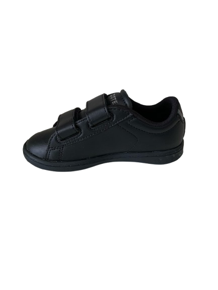 Lacoste Carnaby Evo Μαύρο Sneaker Με Αυτοκόλλητο Για Αγόρι Lacoste Carnaby Evo Μαύρο Sneaker Με Αυτοκόλλητο Για Αγόρι