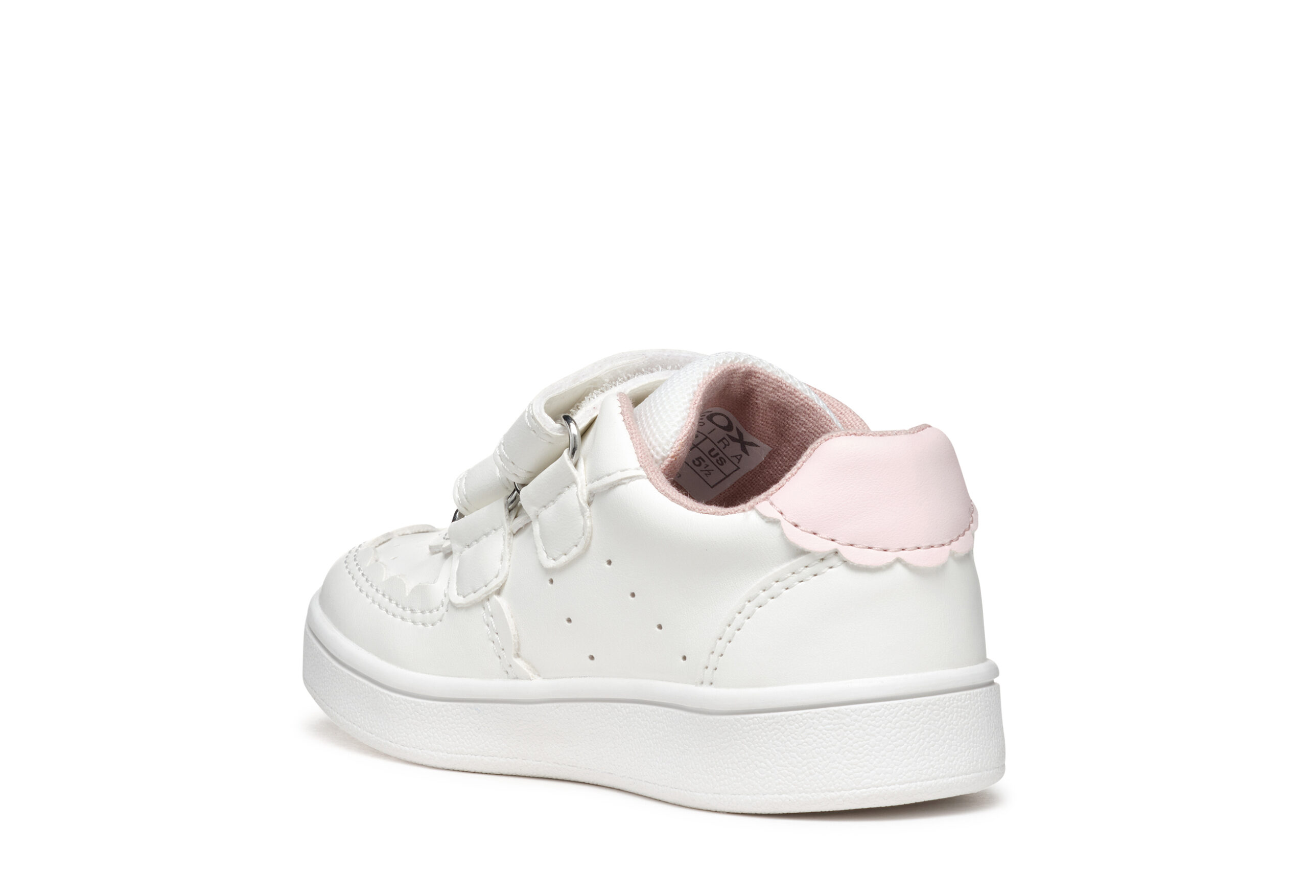 Geox Eclyper Άσπρο Ροζ με αυτοκόλλητο για κορίτσι Geox Eclyper Άσπρο Ροζ με αυτοκόλλητο για κορίτσι