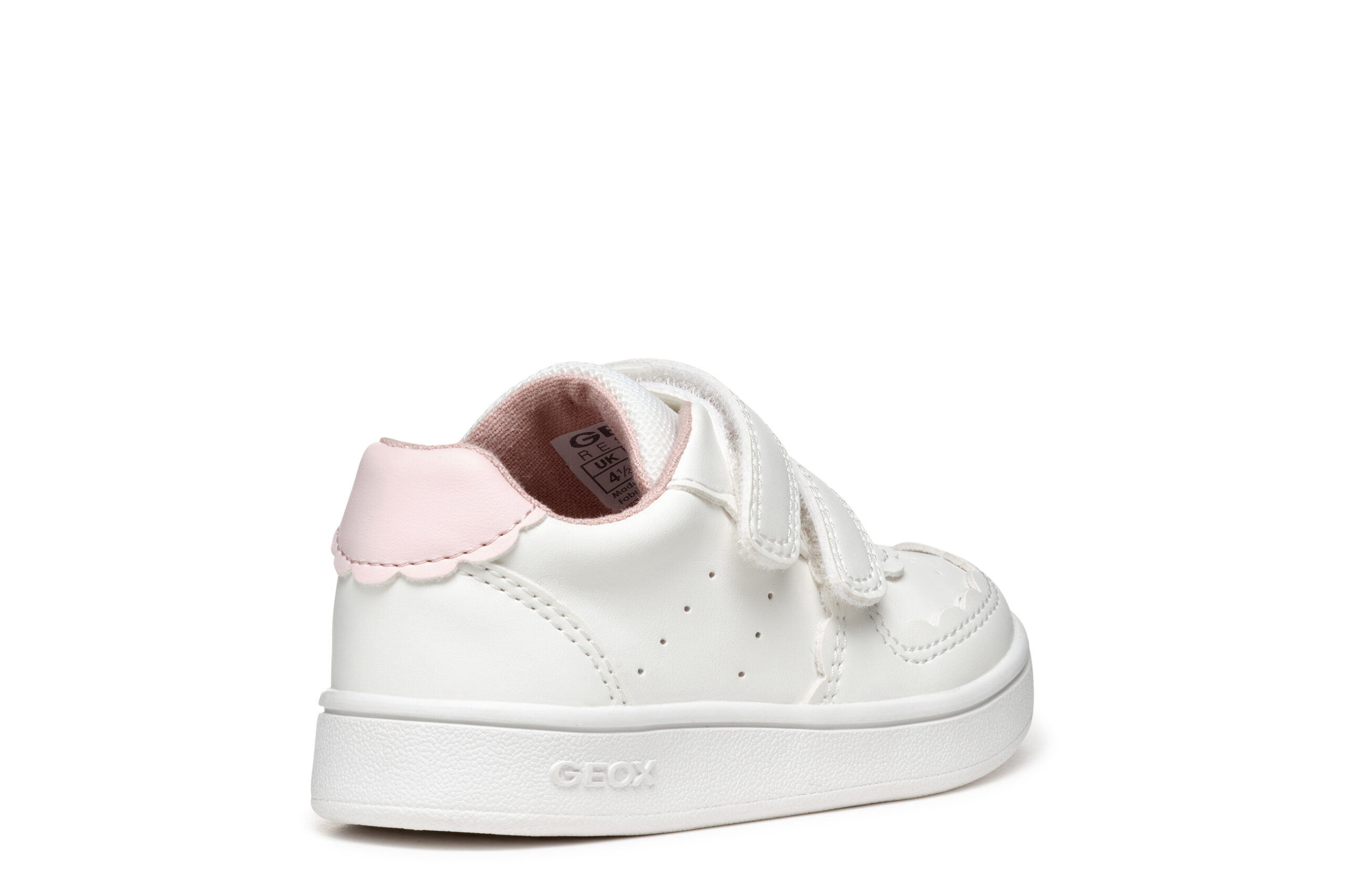 Geox Eclyper Άσπρο Ροζ με αυτοκόλλητο για κορίτσι Geox Eclyper Άσπρο Ροζ με αυτοκόλλητο για κορίτσι
