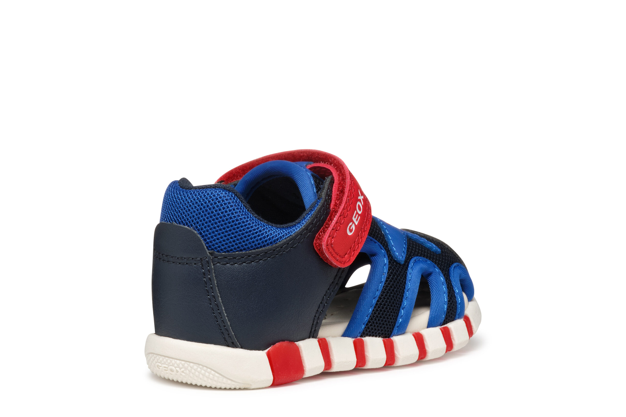 Geox B. Sandal Μπλε Κόκκινο Ημίκλειστο Πέδιλο για αγόρι Geox B. Sandal Μπλε Κόκκινο Ημίκλειστο Πέδιλο για αγόρι