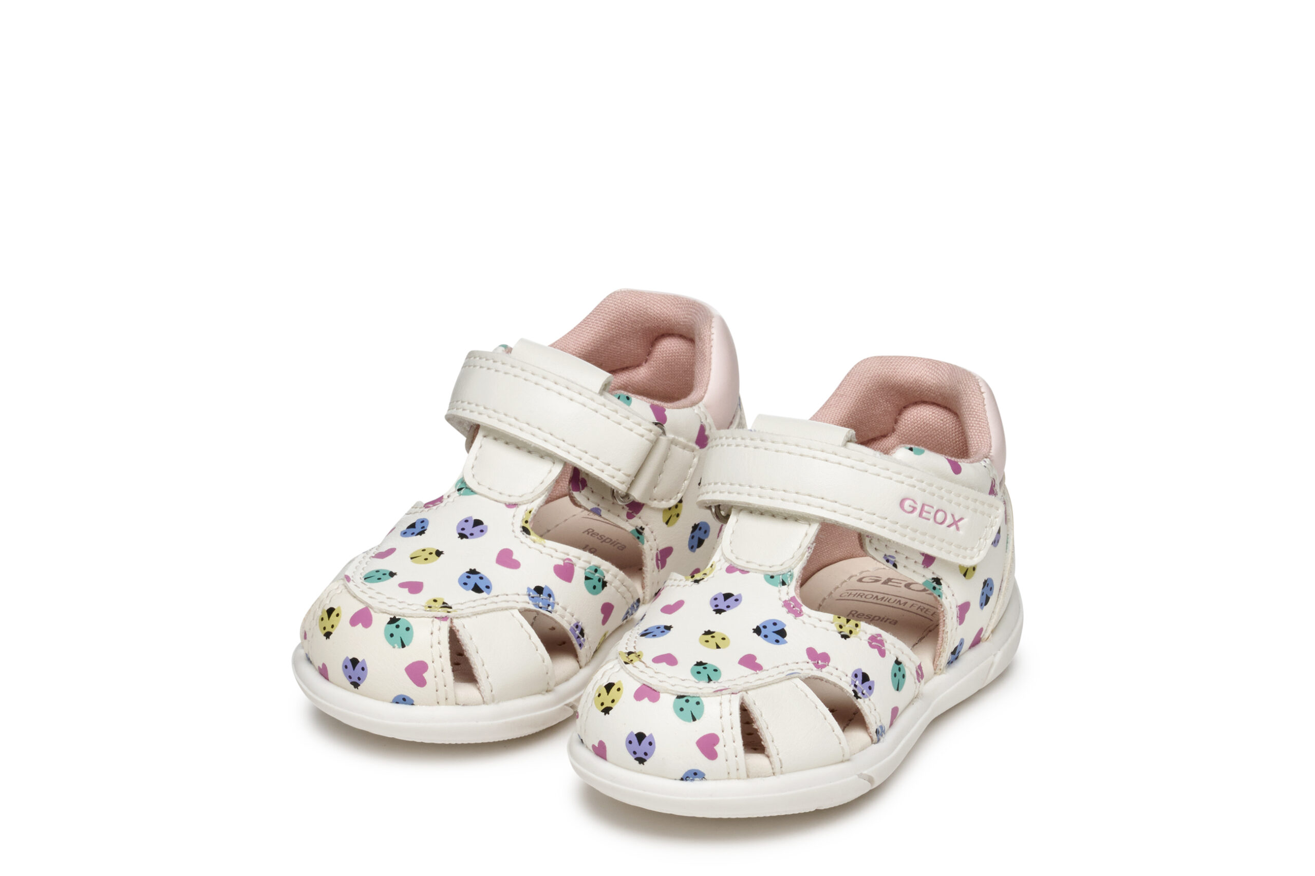 Geox B. Sandal Άσπρο Πολύχρωμο Ημίκλειστο Πέδιλο για κορίτσι Geox B. Sandal Άσπρο Πολύχρωμο Ημίκλειστο Πέδιλο για κορίτσι