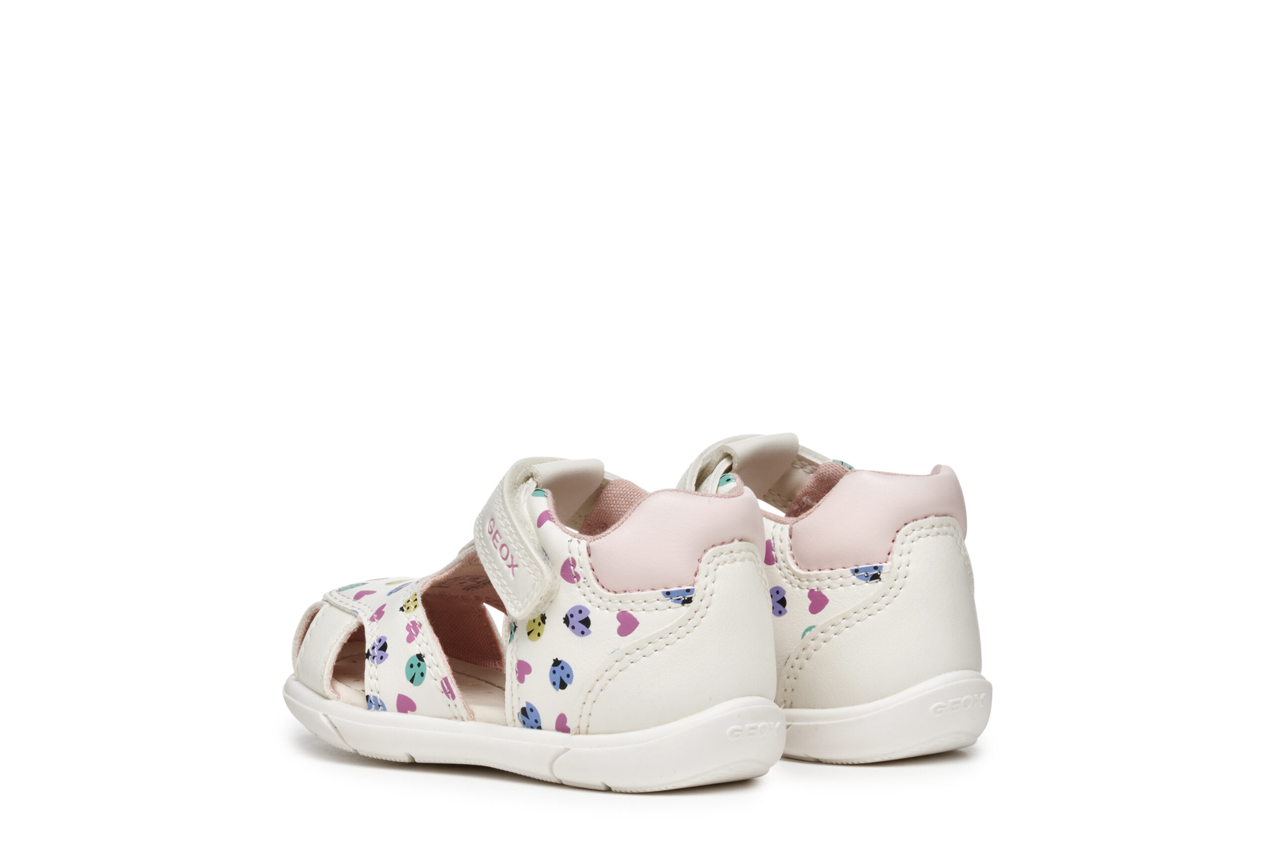 Geox B. Sandal Άσπρο Πολύχρωμο Ημίκλειστο Πέδιλο για κορίτσι Geox B. Sandal Άσπρο Πολύχρωμο Ημίκλειστο Πέδιλο για κορίτσι