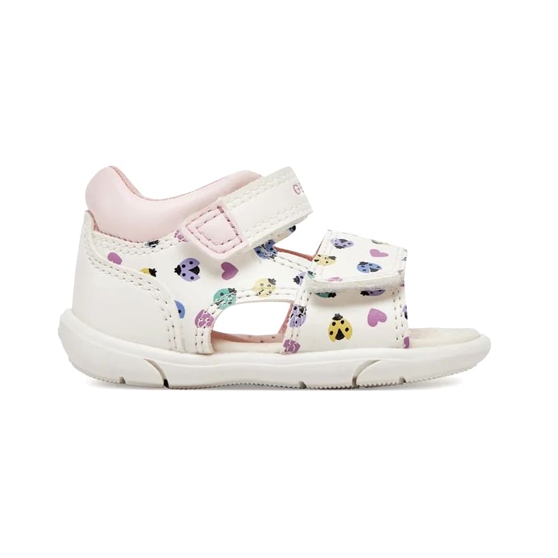 Geox B. Sandal Άσπρο Πολύχρωμο Πέδιλο για κορίτσι Geox B. Sandal Άσπρο Πολύχρωμο Πέδιλο για κορίτσι