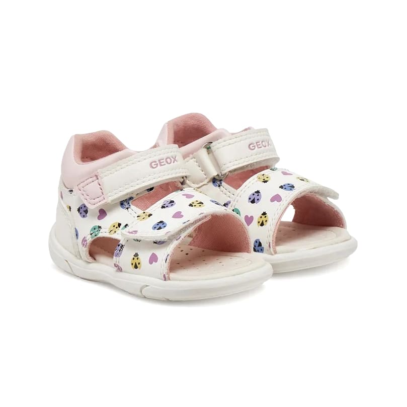 Geox B. Sandal Άσπρο Πολύχρωμο Πέδιλο για κορίτσι Geox B. Sandal Άσπρο Πολύχρωμο Πέδιλο για κορίτσι
