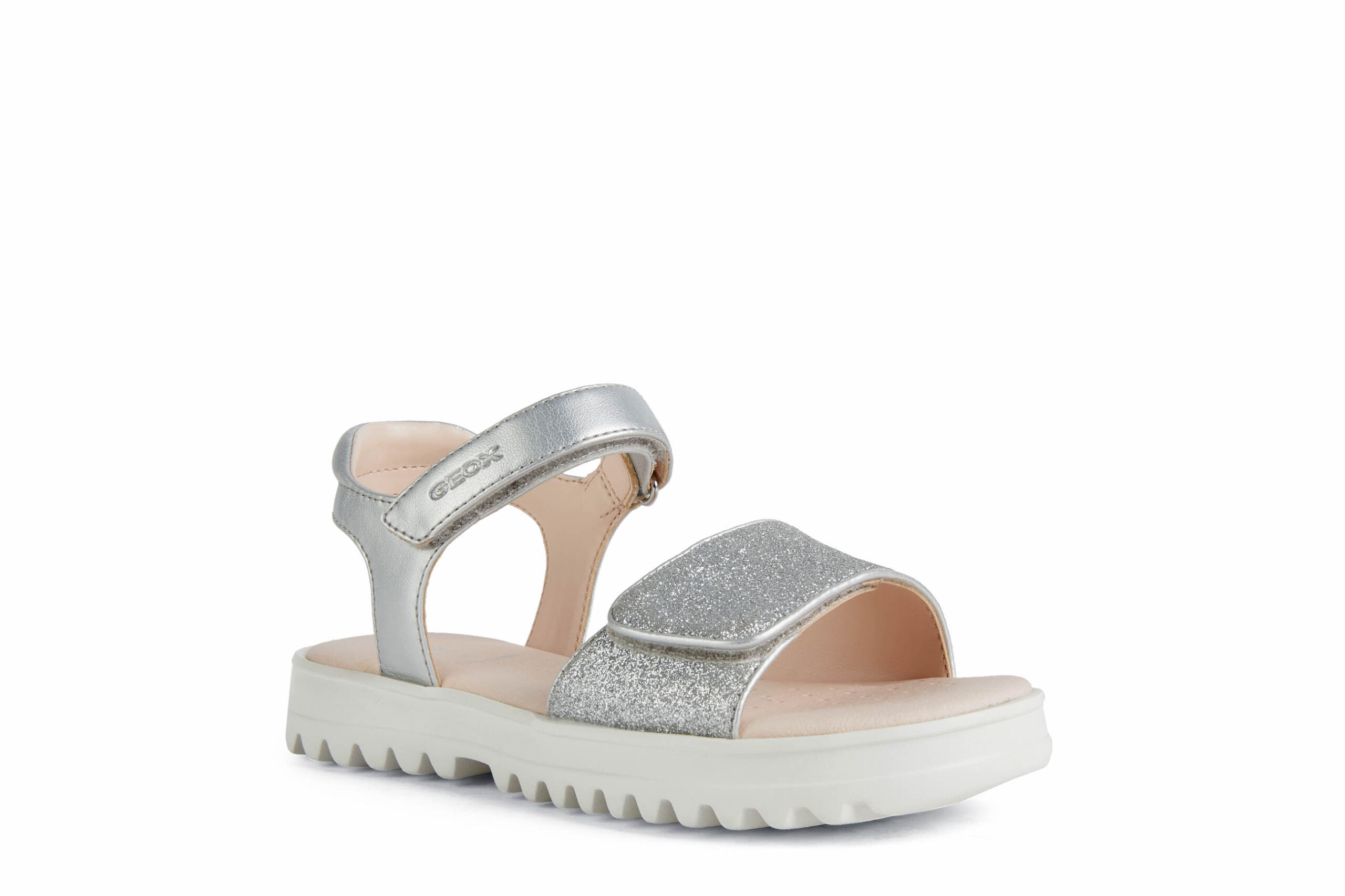 Geox J. S. Coralie Ασημί Πέδιλο για κορίτσι Geox J. S. Coralie Ασημί Πέδιλο για κορίτσι