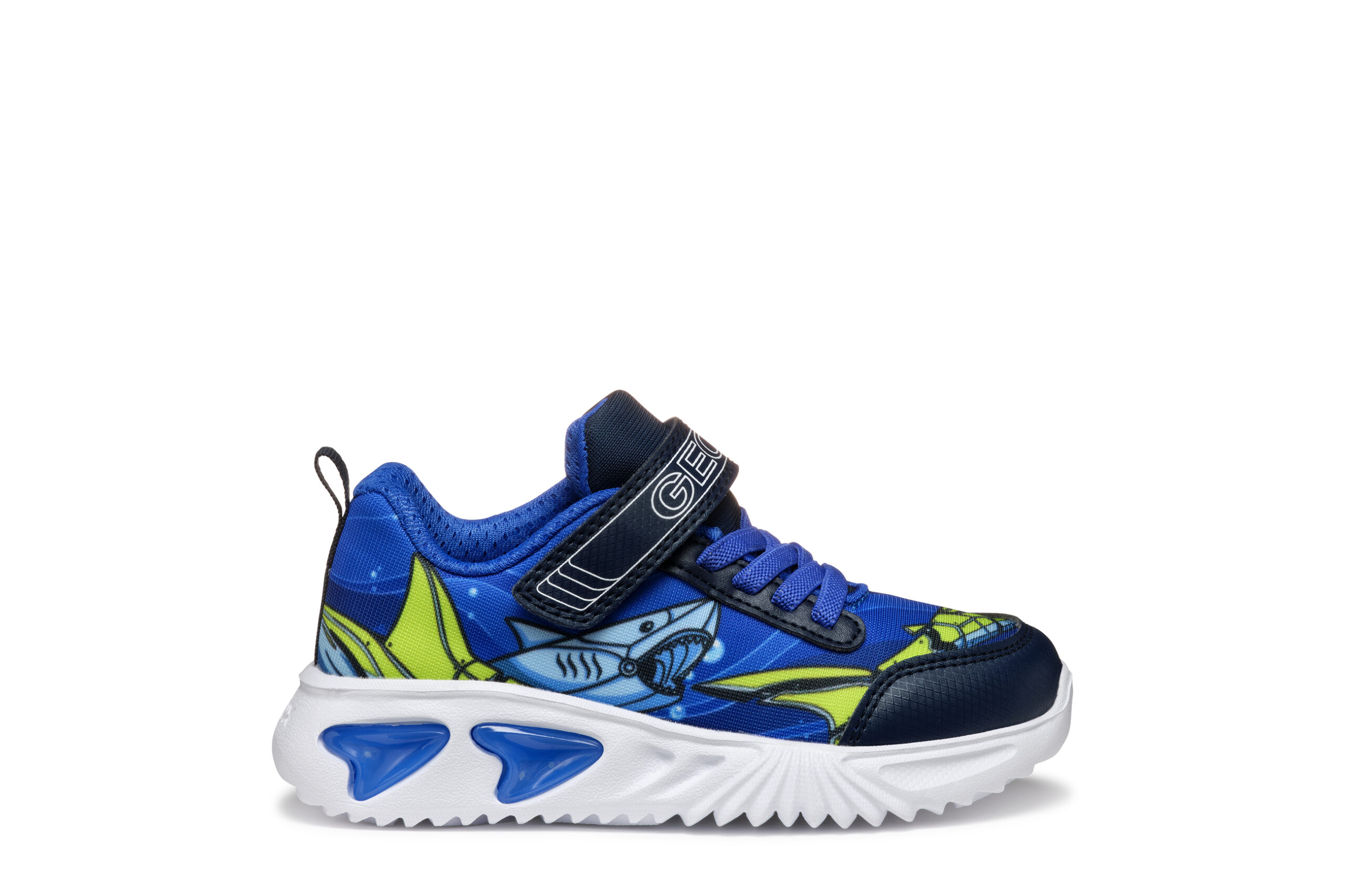 Geox J Assister μπλε πράσινο με φωτάκια για αγόρι Geox J Assister μπλε πράσινο με φωτάκια για αγόρι