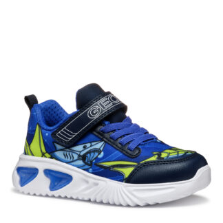 Geox J Assister μπλε πράσινο με φωτάκια για αγόρι