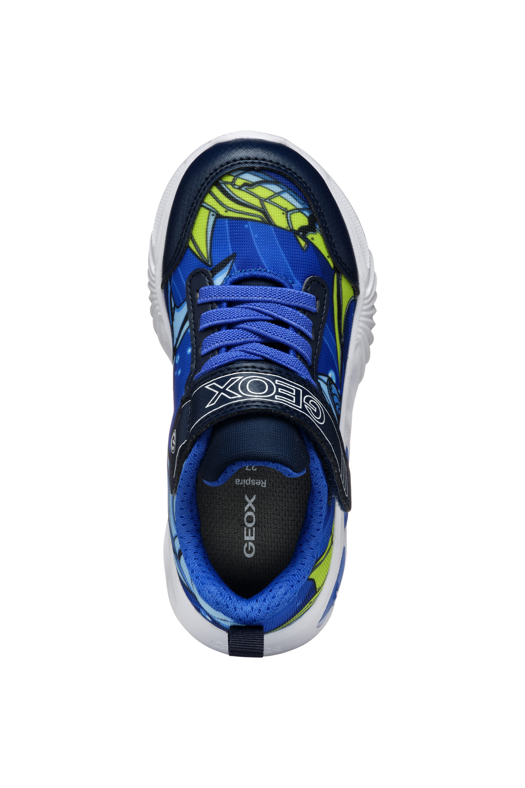 Geox J Assister μπλε πράσινο με φωτάκια για αγόρι Geox J Assister μπλε πράσινο με φωτάκια για αγόρι