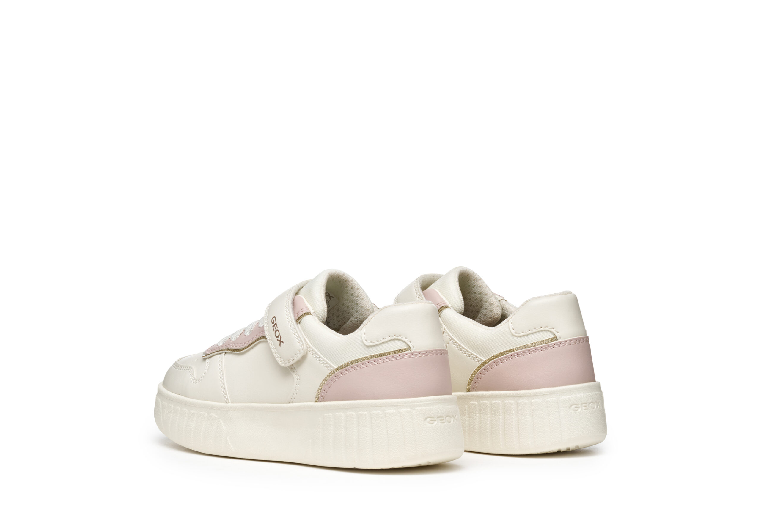 Geox J. Mikiroshi Άσπρο Ροζ με αυτοκόλλητο για κορίτσι Geox J. Mikiroshi Άσπρο Ροζ με αυτοκόλλητο για κορίτσι