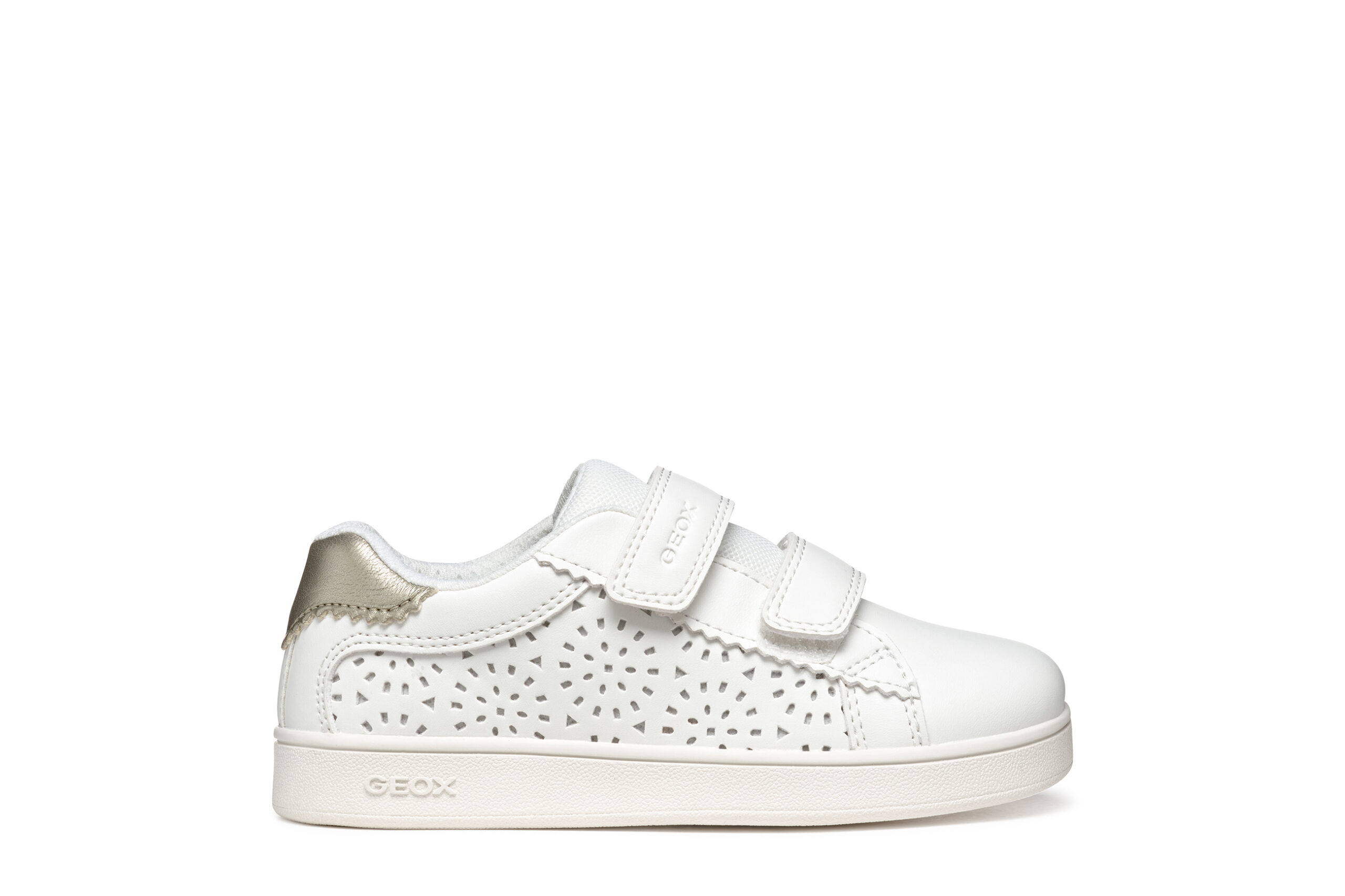 Geox J. Eclyper Άσπρο με αυτοκόλλητο Geox J. Eclyper Άσπρο με αυτοκόλλητο