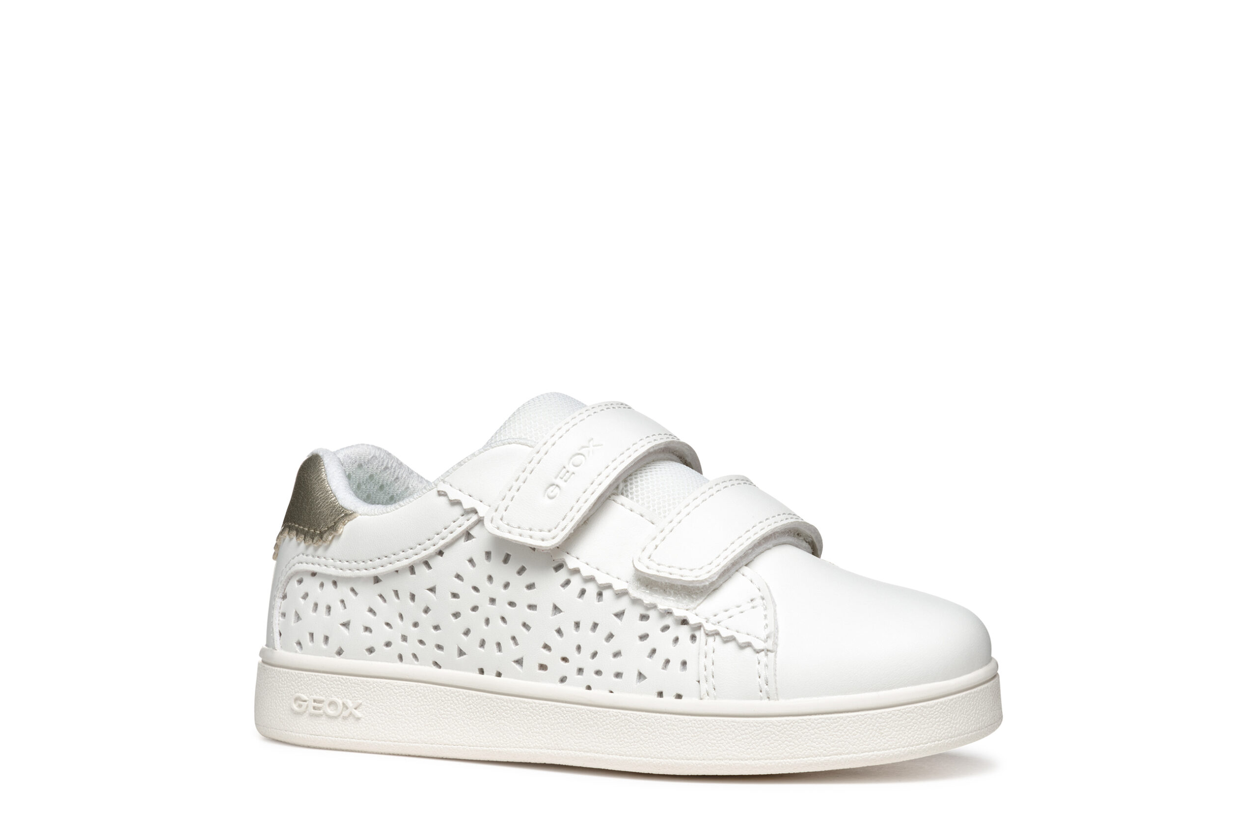 Geox J. Eclyper Άσπρο με αυτοκόλλητο Geox J. Eclyper Άσπρο με αυτοκόλλητο