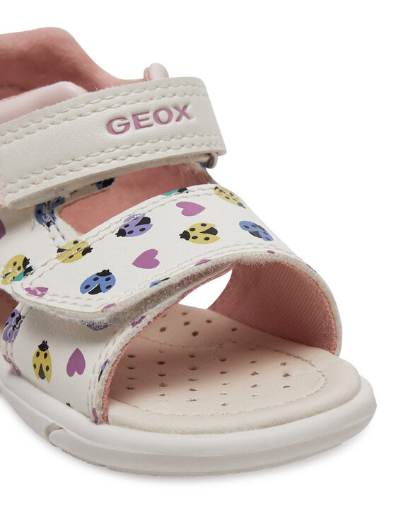 Geox B. Sandal Άσπρο Πολύχρωμο Πέδιλο για κορίτσι Geox B. Sandal Άσπρο Πολύχρωμο Πέδιλο για κορίτσι
