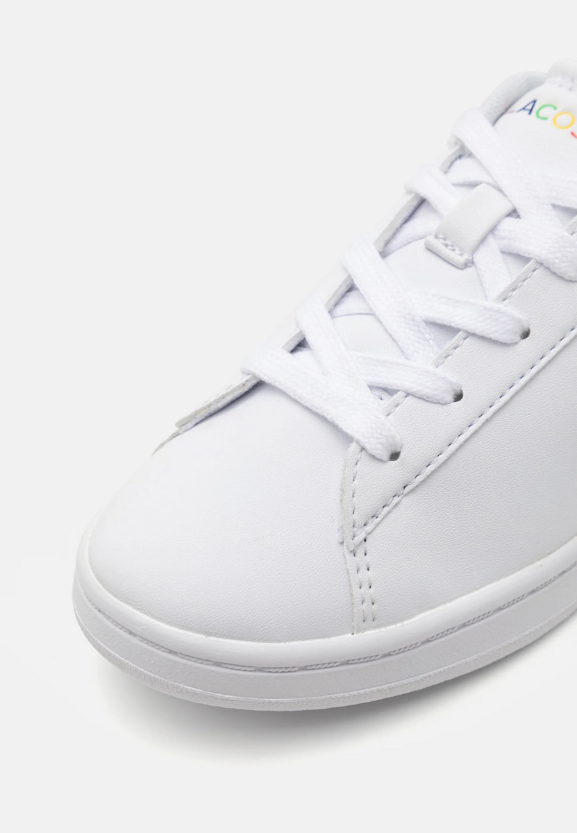 Lacoste Carnaby άσπρο ελαφρύ μπλε με κορδόνι Lacoste Carnaby άσπρο ελαφρύ μπλε με κορδόνι