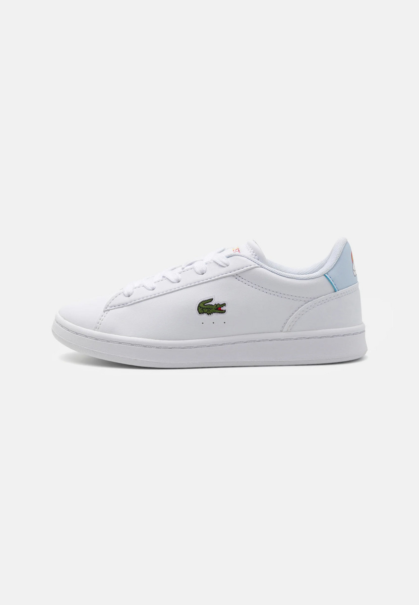 Lacoste Carnaby άσπρο ελαφρύ μπλε με κορδόνι Lacoste Carnaby άσπρο ελαφρύ μπλε με κορδόνι