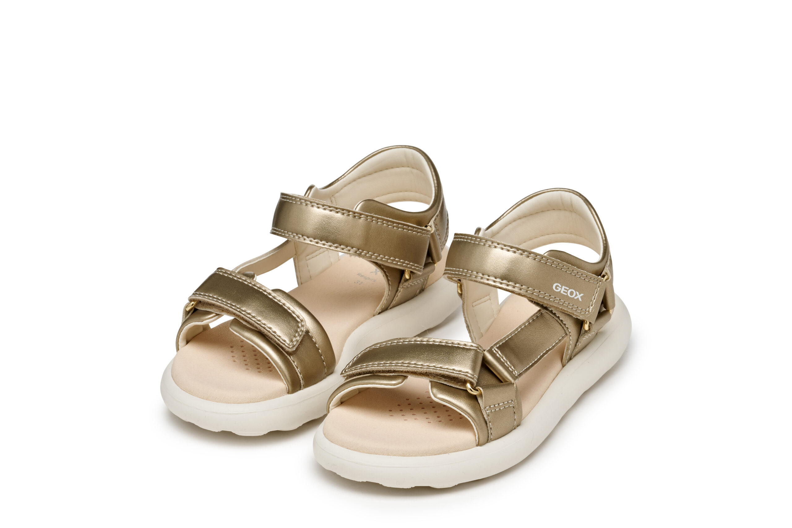 Geox J. Sandal Puffypop Χρυσαφί Πέδιλο για κορίτσι Geox J. Sandal Puffypop Χρυσαφί Πέδιλο για κορίτσι