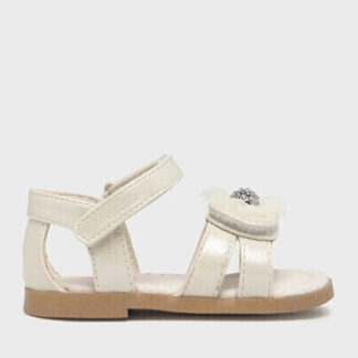 Mayoral Λευκό Πέδιλο με λουλούδι για κορίτσι