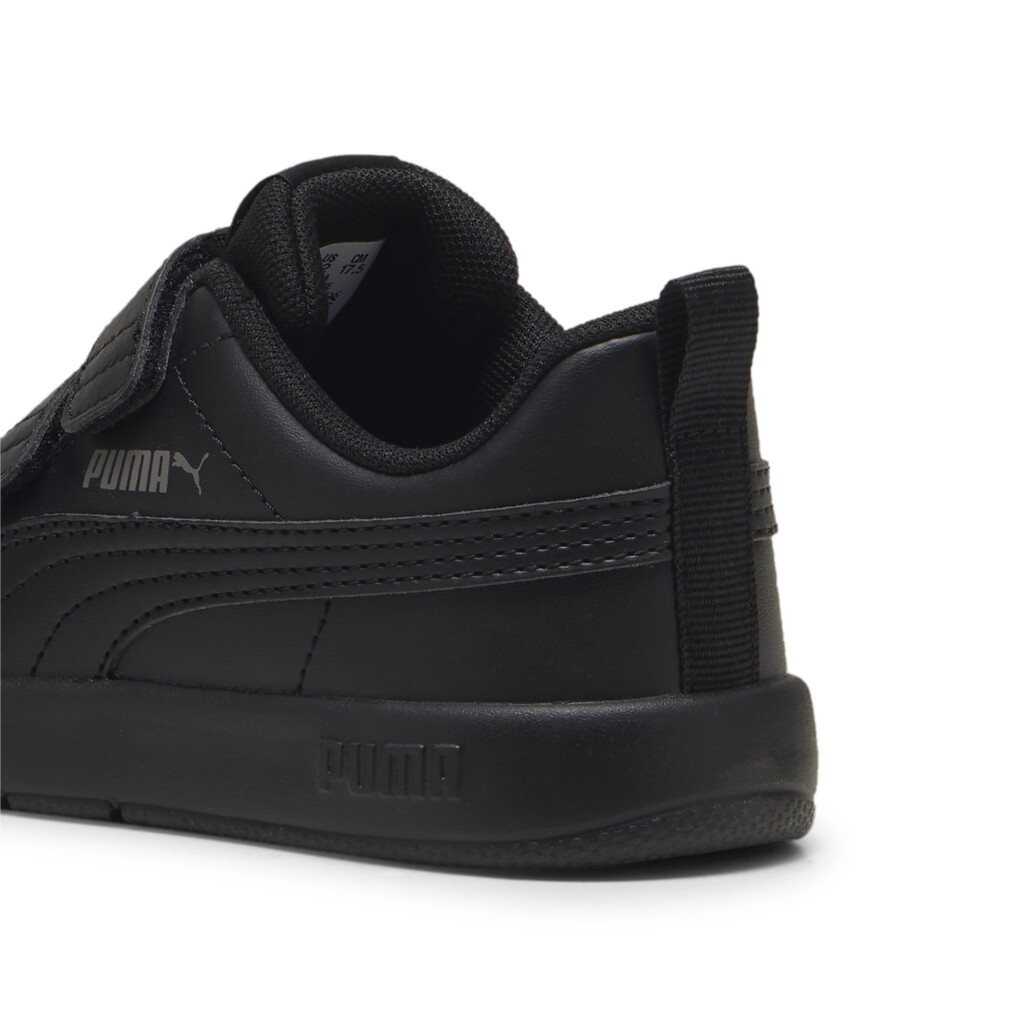 Puma Courtflex V3 V PS μαύρο sneaker για αγόρι Puma Courtflex V3 V PS μαύρο sneaker για αγόρι
