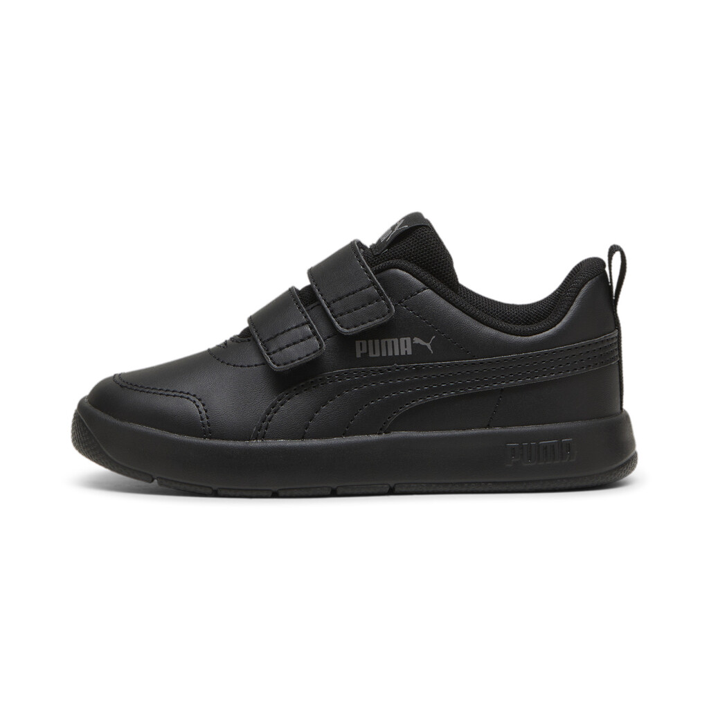 Puma Courtflex V3 V PS μαύρο sneaker για αγόρι Puma Courtflex V3 V PS μαύρο sneaker για αγόρι