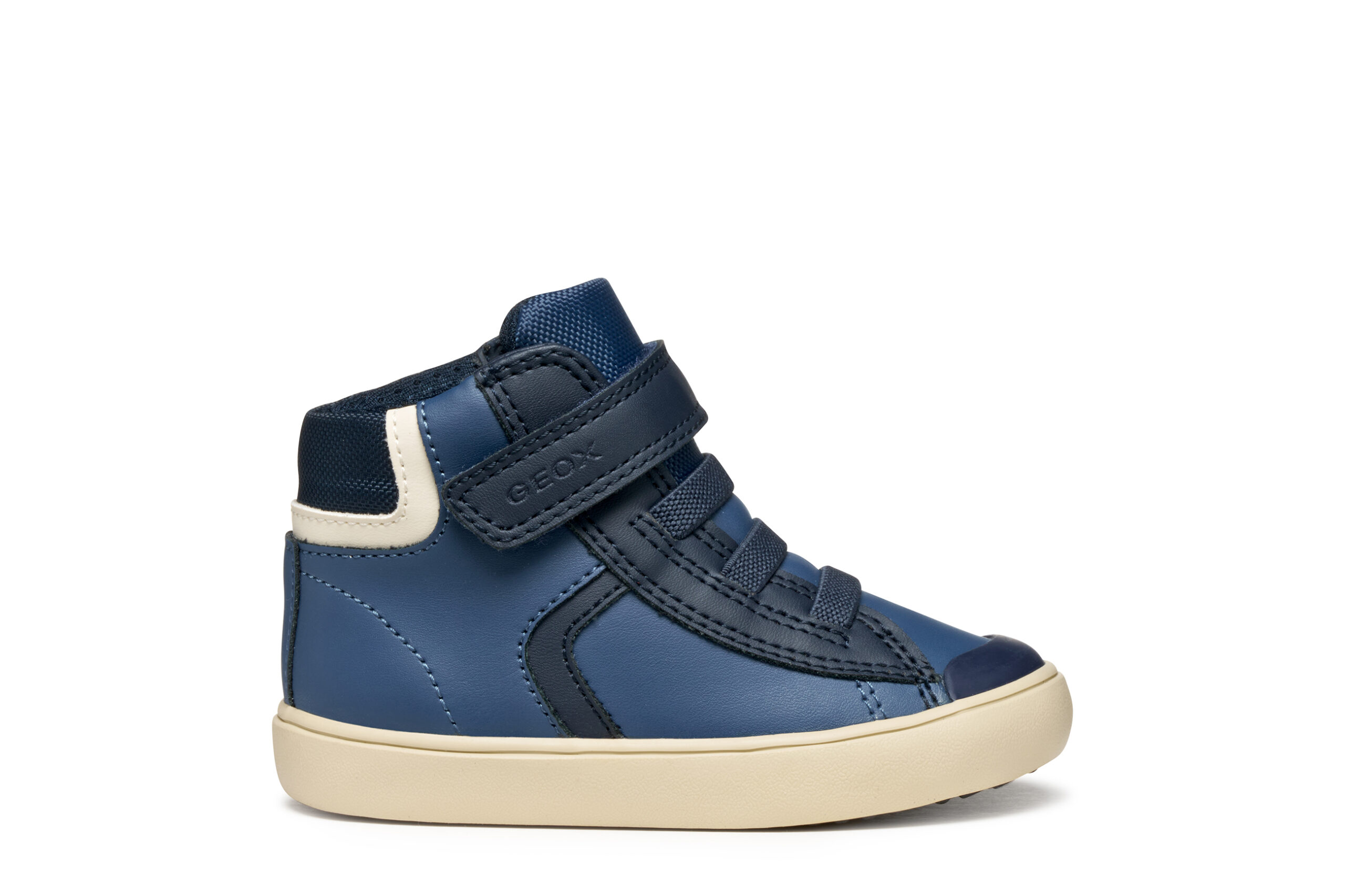 Geox Gisli Μπλε μποτάκι με αυτοκόλλητο για αγόρι Geox Gisli Μπλε μποτάκι με αυτοκόλλητο για αγόρι