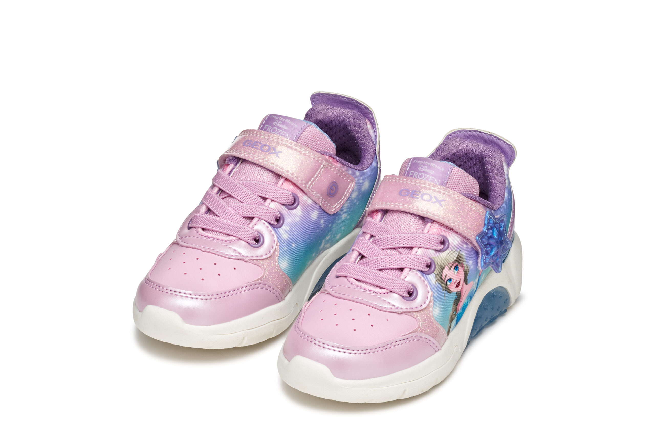 Geox J Fadinlight Ροζ με την Έλσα με αυτοκόλλητο και φωτάκια για κορίτσι Geox J Fadinlight Ροζ με την Έλσα με αυτοκόλλητο και φωτάκια για κορίτσι