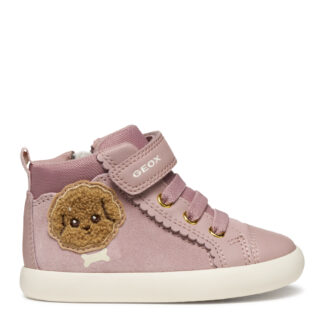 Geox B Gisli Ροζ μποτάκι με αυτοκόλλητο για κορίτσια