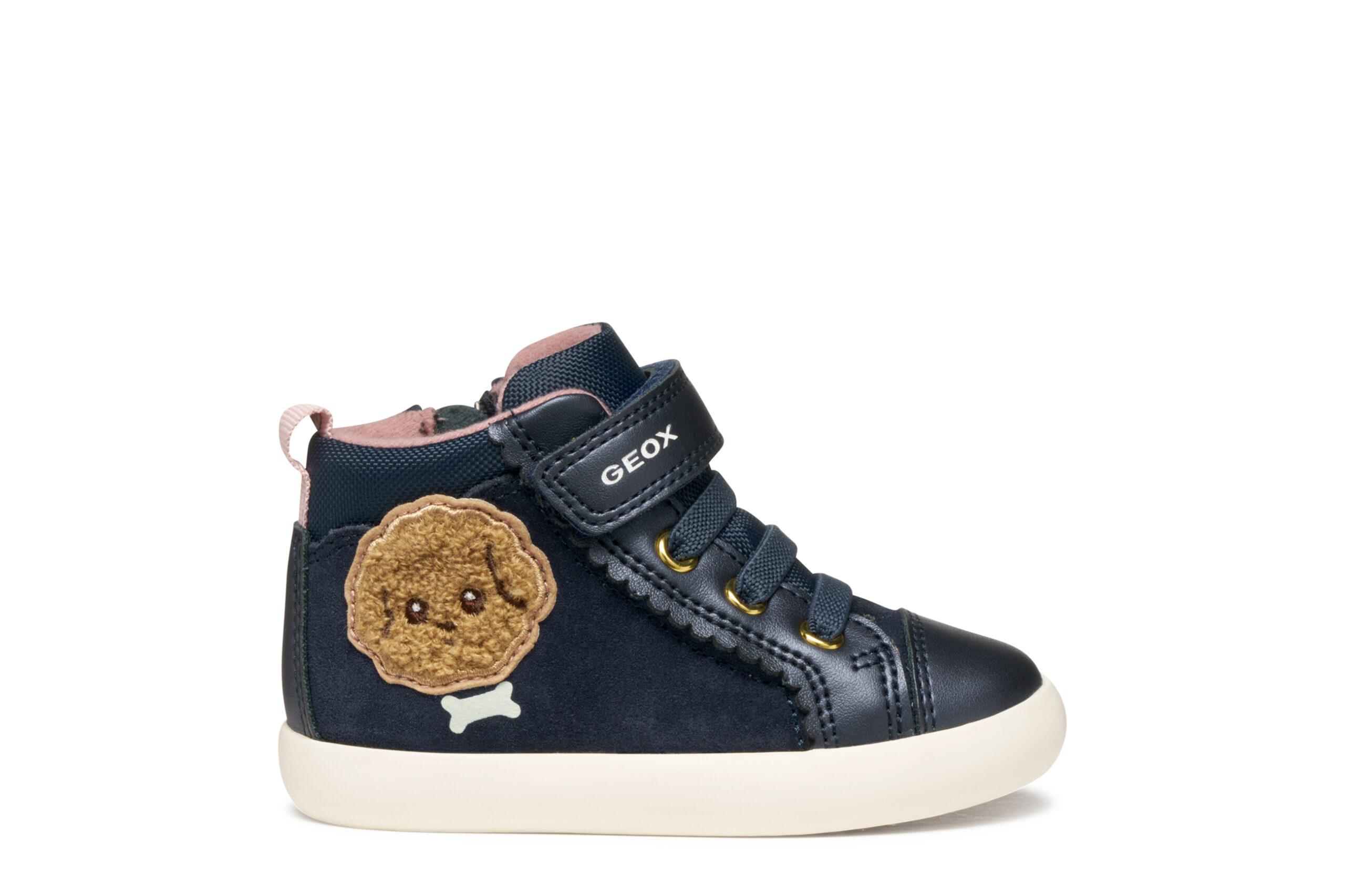 Geox B Gisli Μπλε μποτάκι με αυτοκόλλητο για κορίτσια Geox B Gisli Μπλε μποτάκι με αυτοκόλλητο για κορίτσια