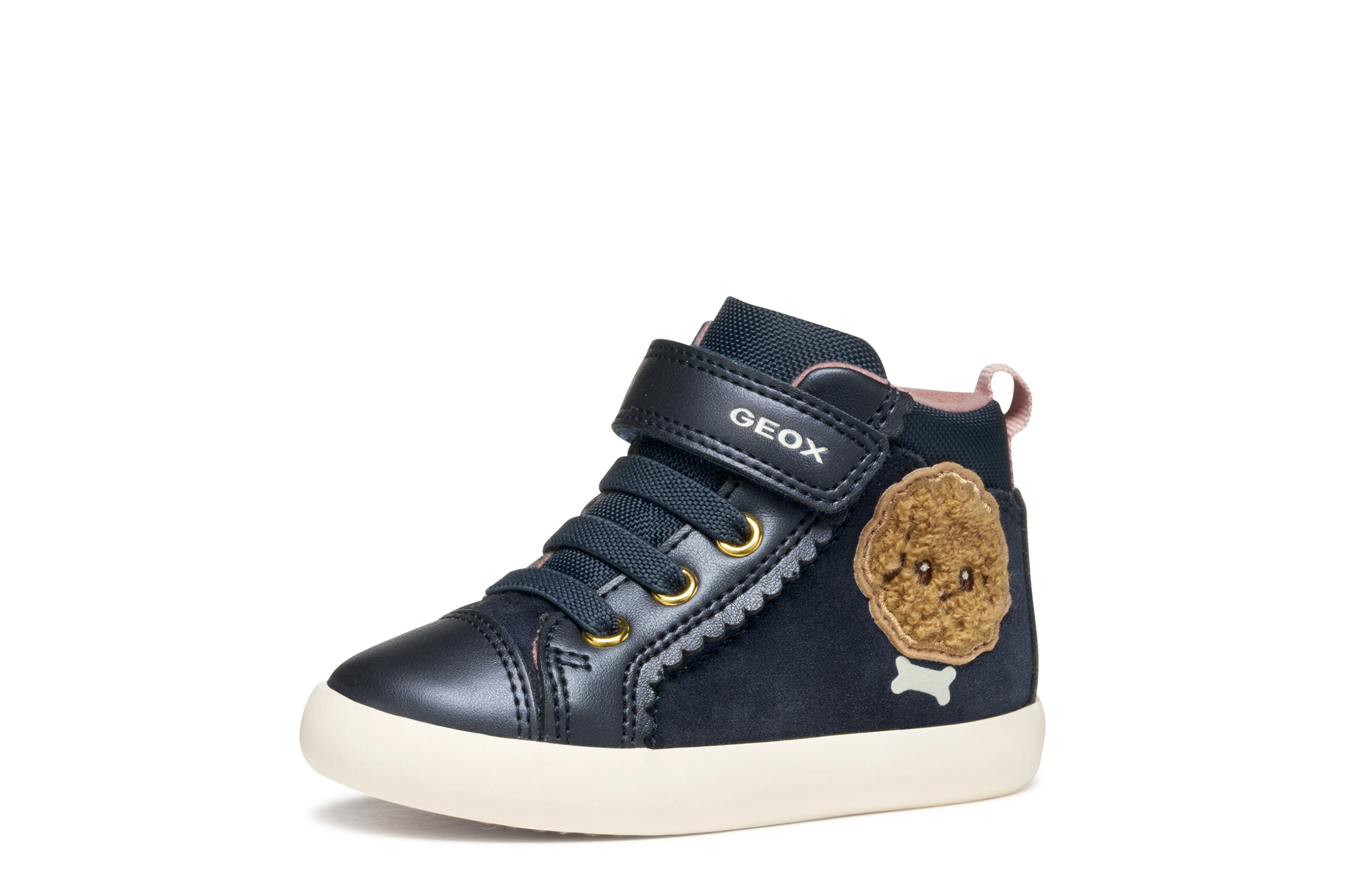 Geox B Gisli Μπλε μποτάκι με αυτοκόλλητο για κορίτσια Geox B Gisli Μπλε μποτάκι με αυτοκόλλητο για κορίτσια