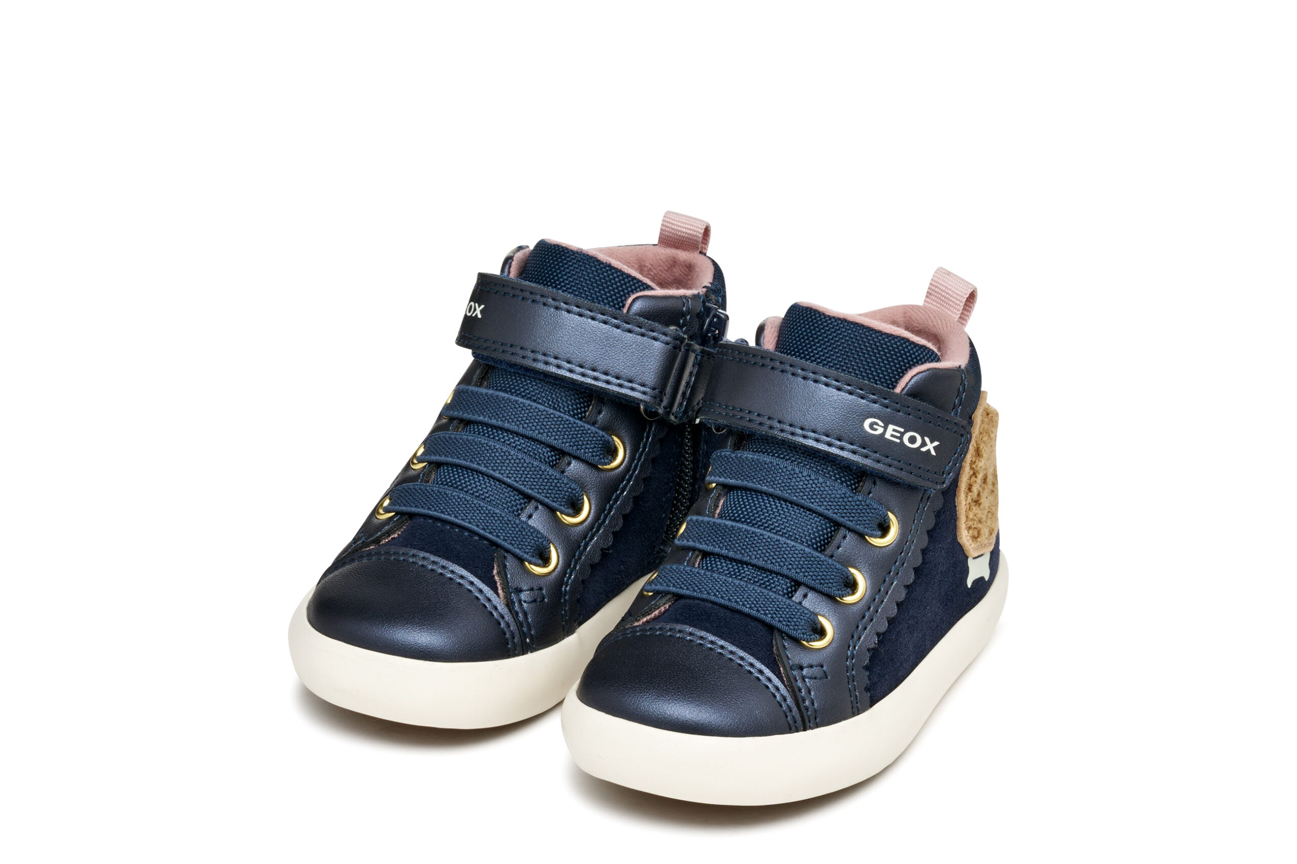 Geox B Gisli Μπλε μποτάκι με αυτοκόλλητο για κορίτσια Geox B Gisli Μπλε μποτάκι με αυτοκόλλητο για κορίτσια