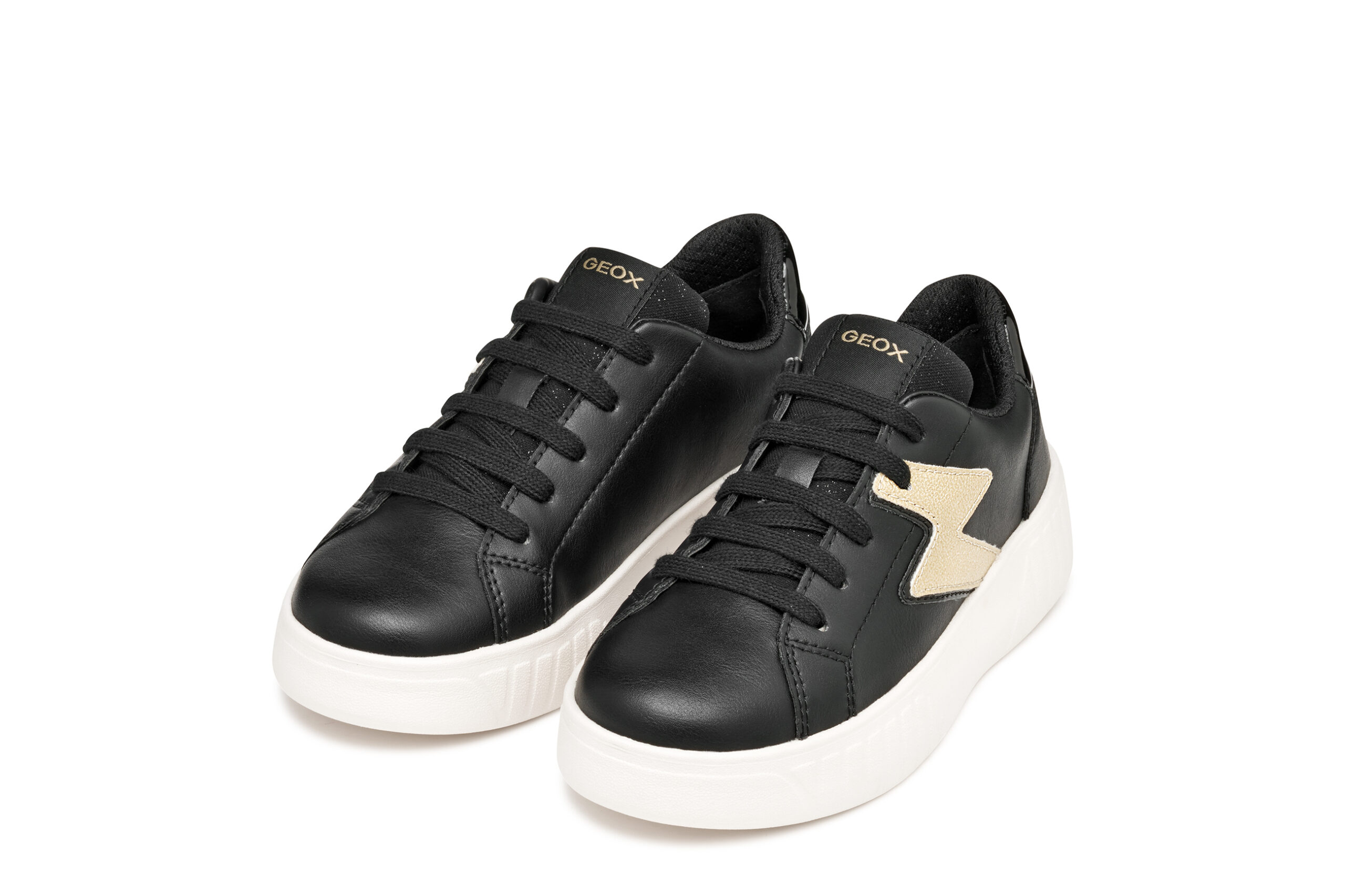 Geox J Mikiroshi Μαύρο Χρυσό Sneaker Για Κορίτσι Geox J Mikiroshi Μαύρο Χρυσό Sneaker Για Κορίτσι