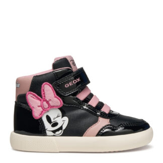 Geox B Gisli Minnie Mouse Μαύρο Ροζ μποτάκι για κορίτσι