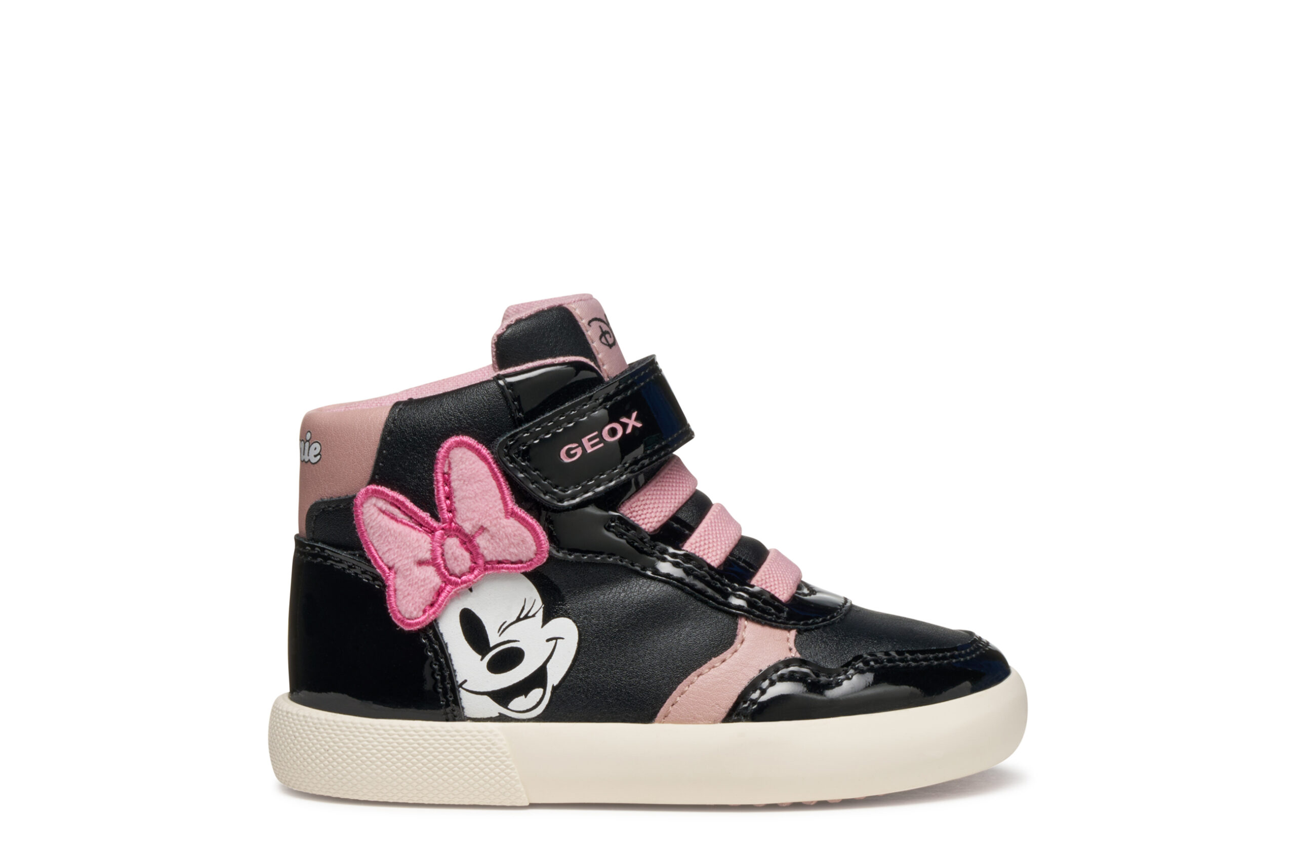 Geox B Gisli Minnie Mouse Μαύρο Ροζ μποτάκι για κορίτσι Geox B Gisli Minnie Mouse Μαύρο Ροζ μποτάκι για κορίτσι