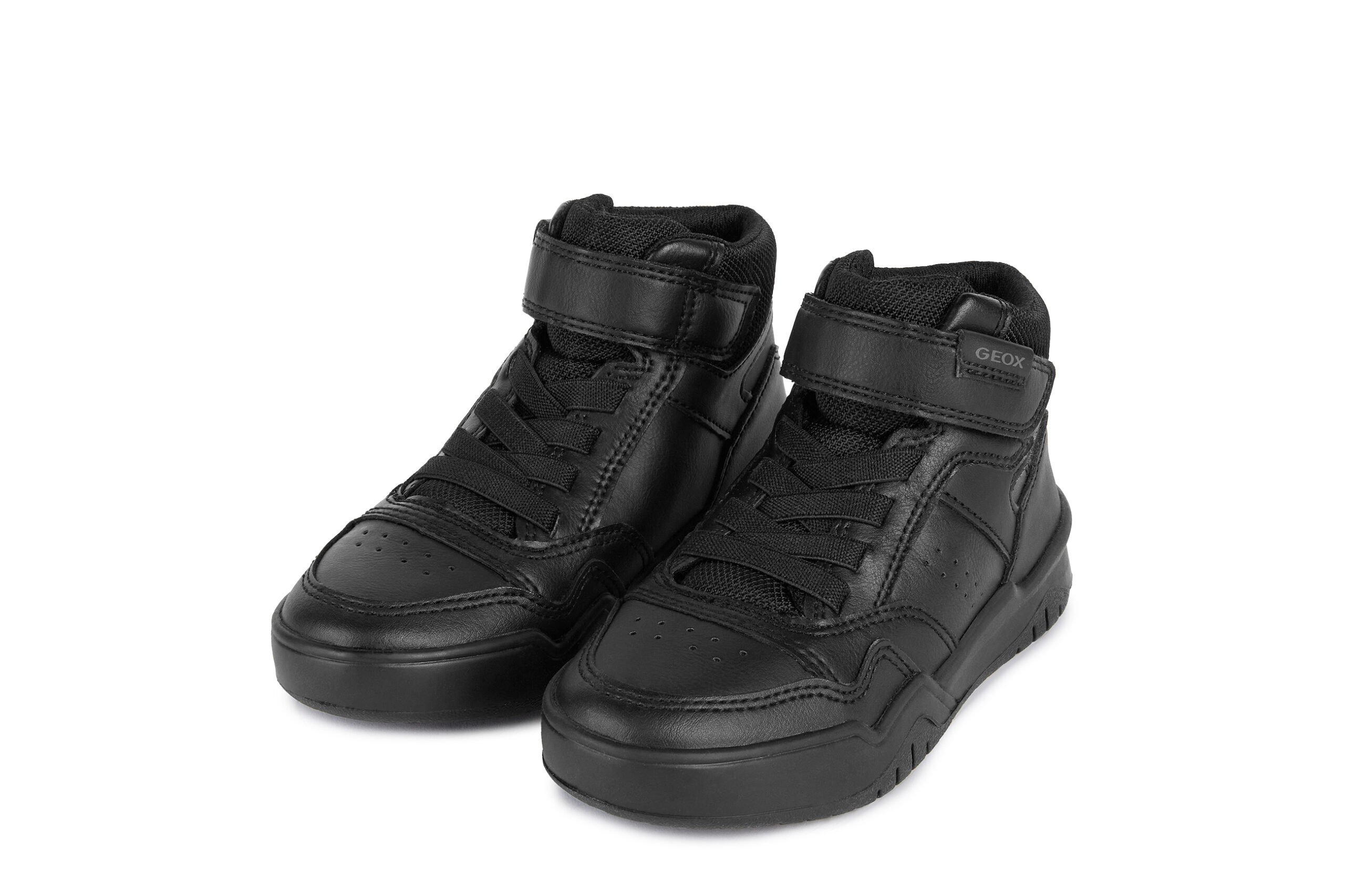 Geox J Perth Μαύρο Μποτάκι Με Αυτοκόλλητο Για Αγόρι Geox J Perth Μαύρο Μποτάκι Με Αυτοκόλλητο Για Αγόρι