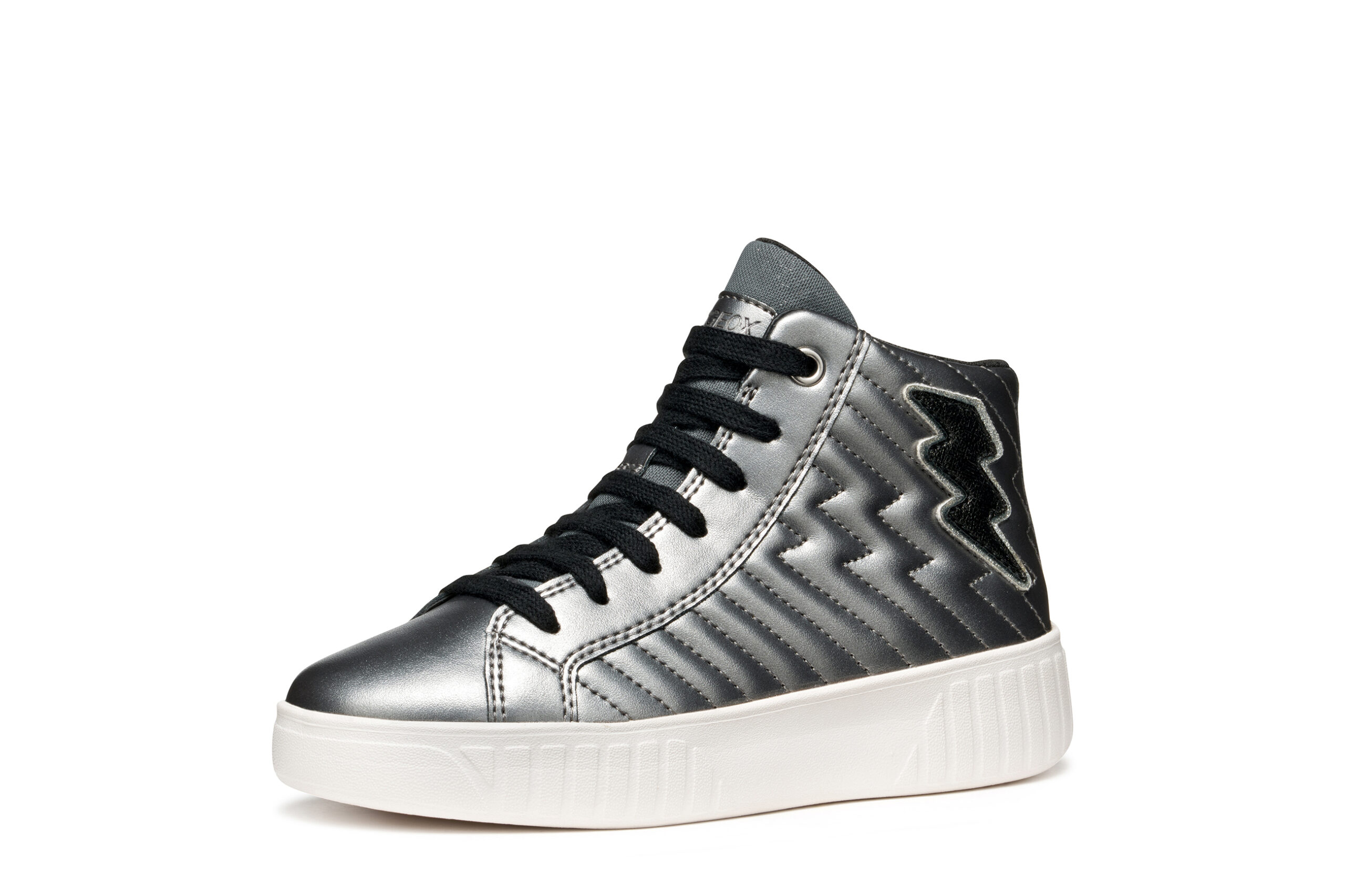 Geox J Mikiroshi Ασημί Μποτάκι για κορίτσι Geox J Mikiroshi Ασημί Μποτάκι για κορίτσι