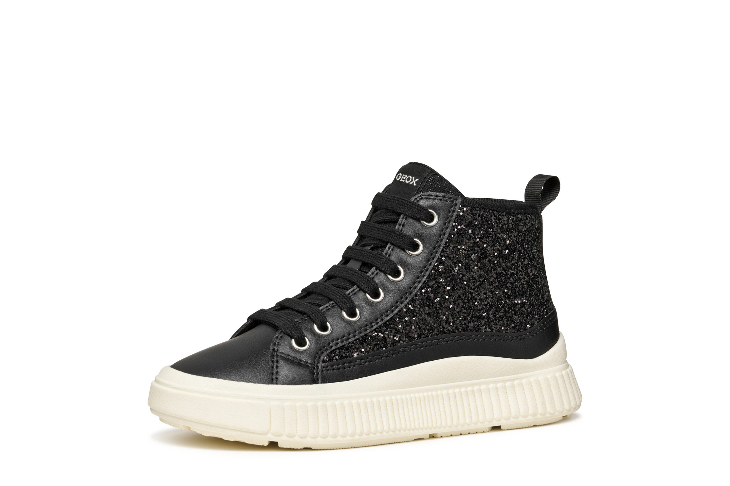 Geox J Laquinny Μαύρο Μποτάκι Με Στρας Για Κορίτσι Geox J Laquinny Μαύρο Μποτάκι Με Στρας Για Κορίτσι